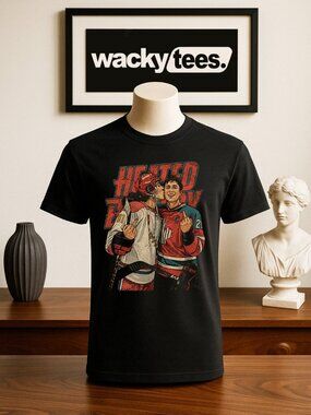 Hollander Rozanov Kissing Flipping The Bird Heated Rivalry Hockey Graphic Tee Sh